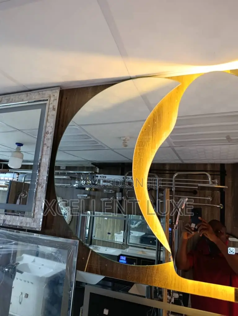 Half Moon Led Mirror