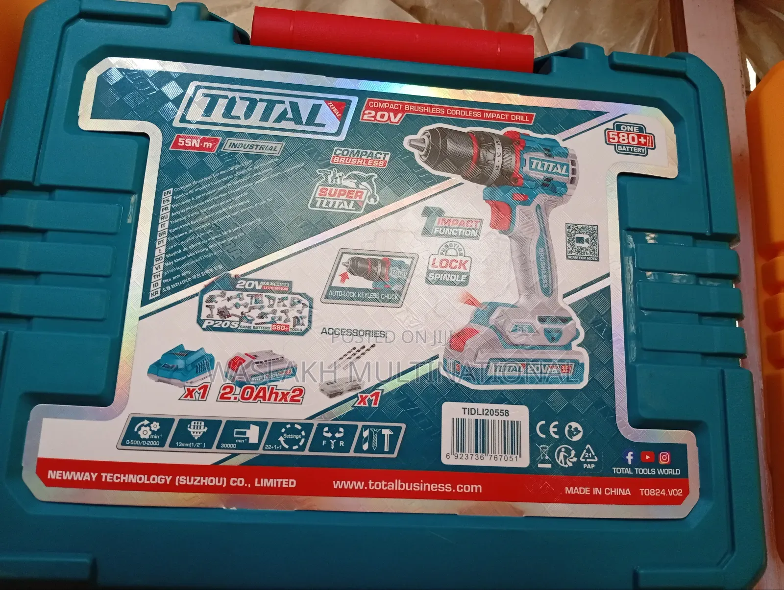 Cordless Compact Impact Drill Total