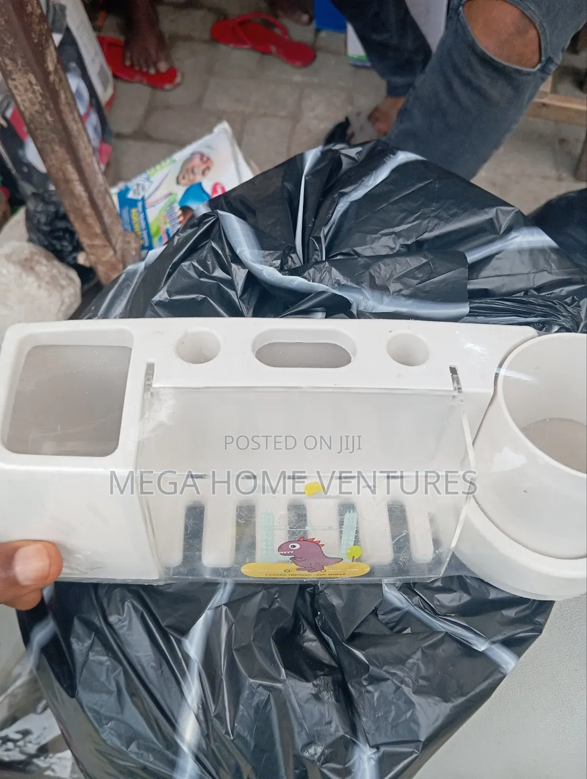 Toothpaste Dispenser With Brush Holder
