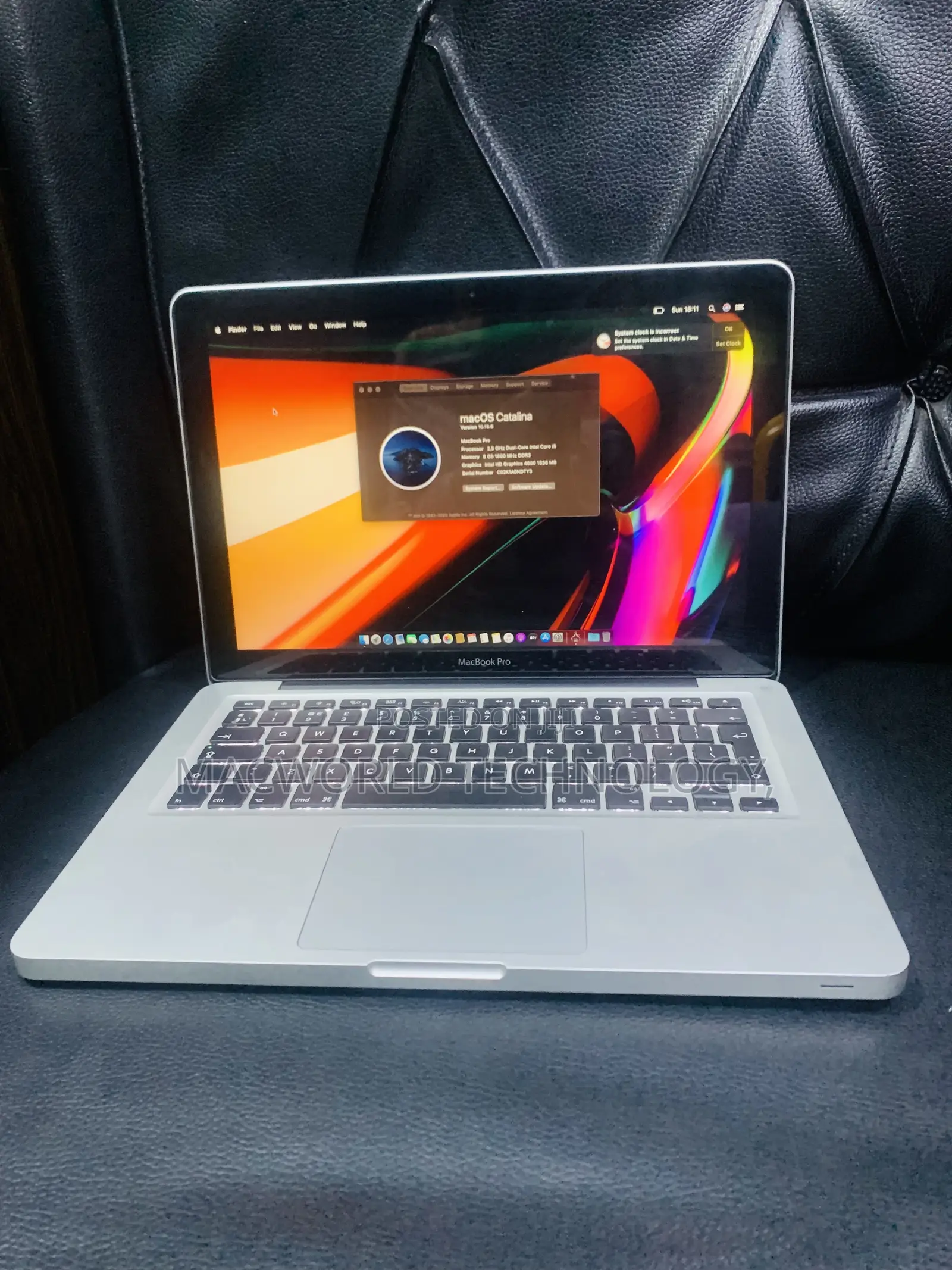 Laptop Apple MacBook Pro 2012 8GB Intel Core I5 HDD 1T
