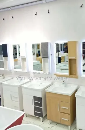 60cm PVC Cabinet Basin With Matching Cabinet Mirrors