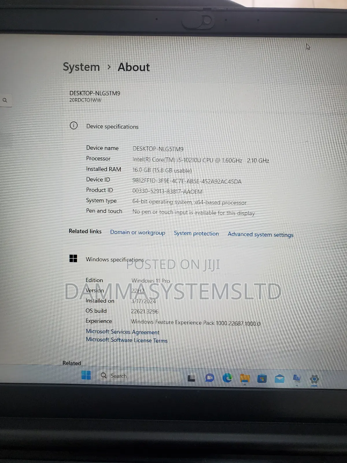 Laptop Lenovo Thinkpad E15 16GB Intel Core I5 SSD 256GB