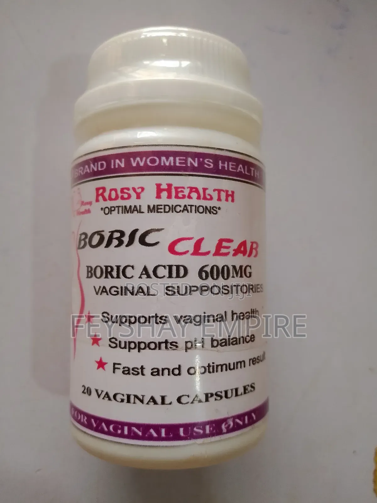 Boric Acid Suppository
