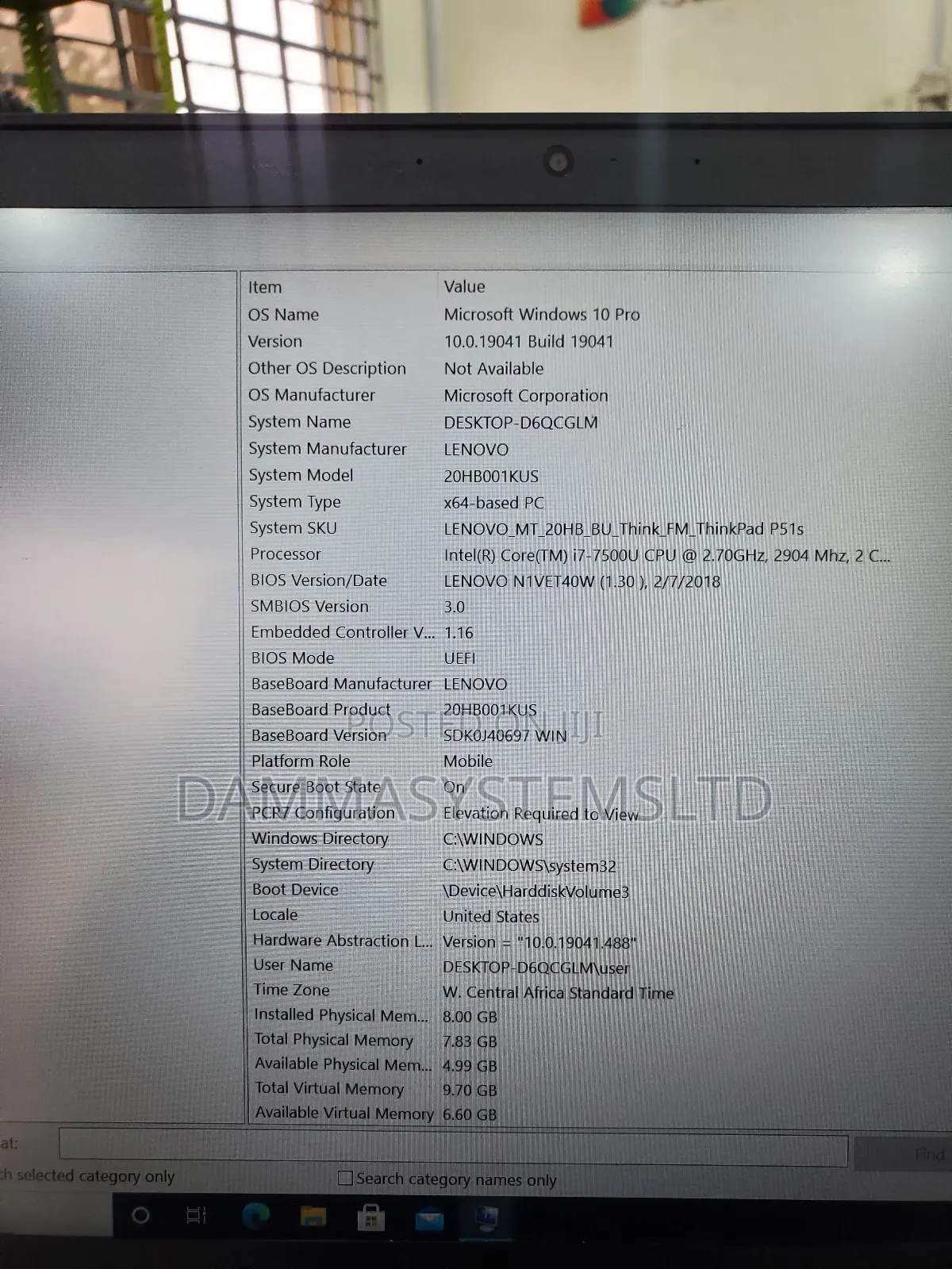 Laptop Lenovo ThinkPad P51s 8GB Intel Core I7 SSD 512GB