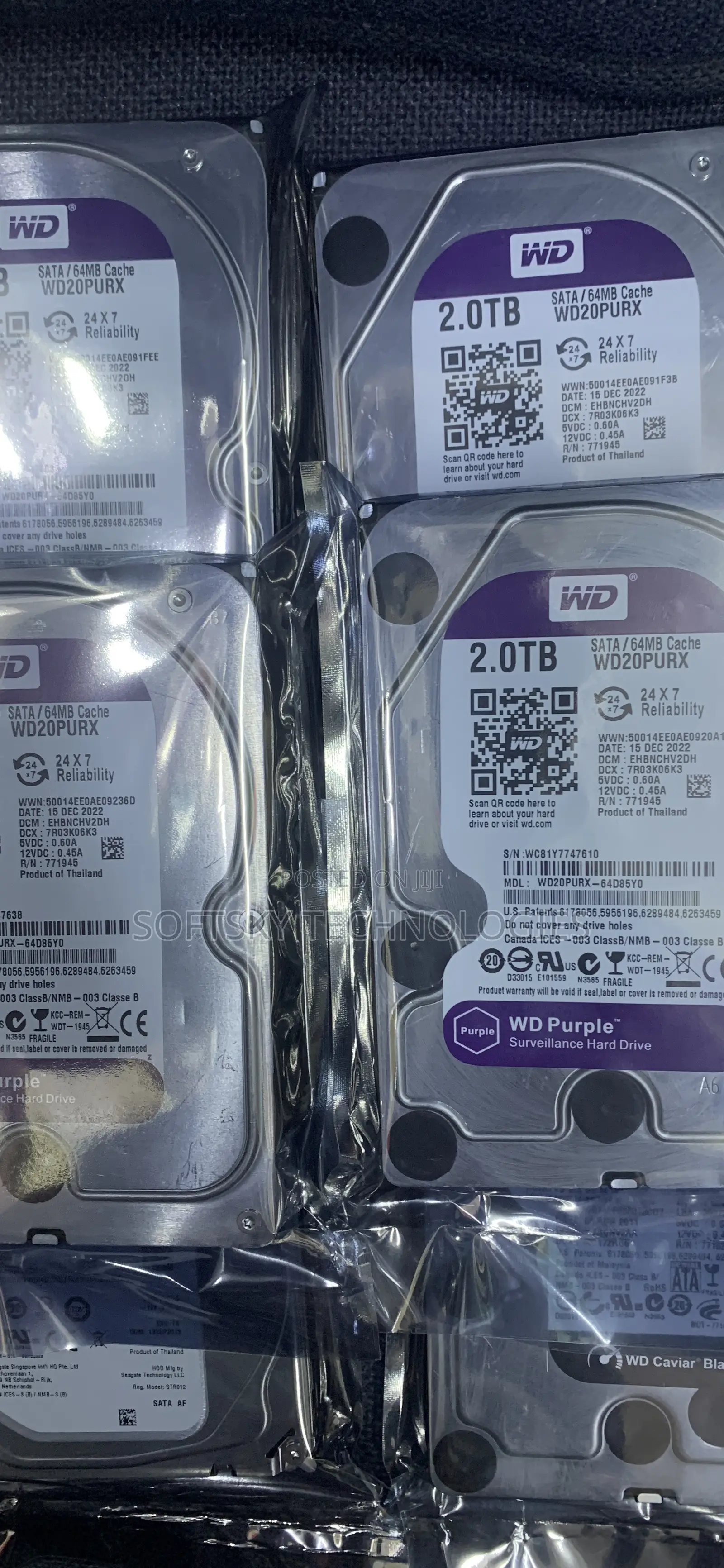 Wd 2tb Purple Sata Internal Surveillance HDD