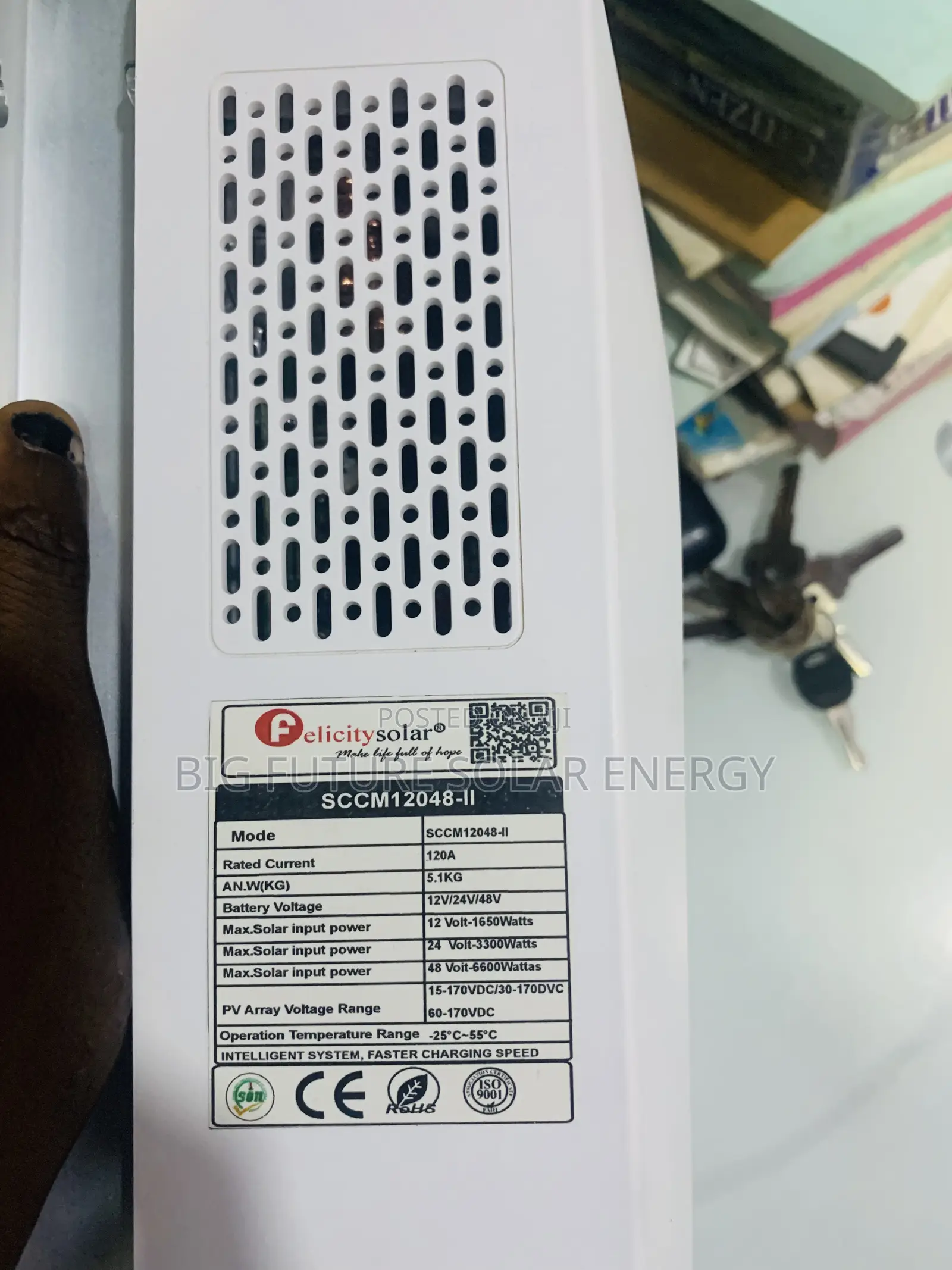 120amps Felicity MPPT Solar Charge Controller 12/48v