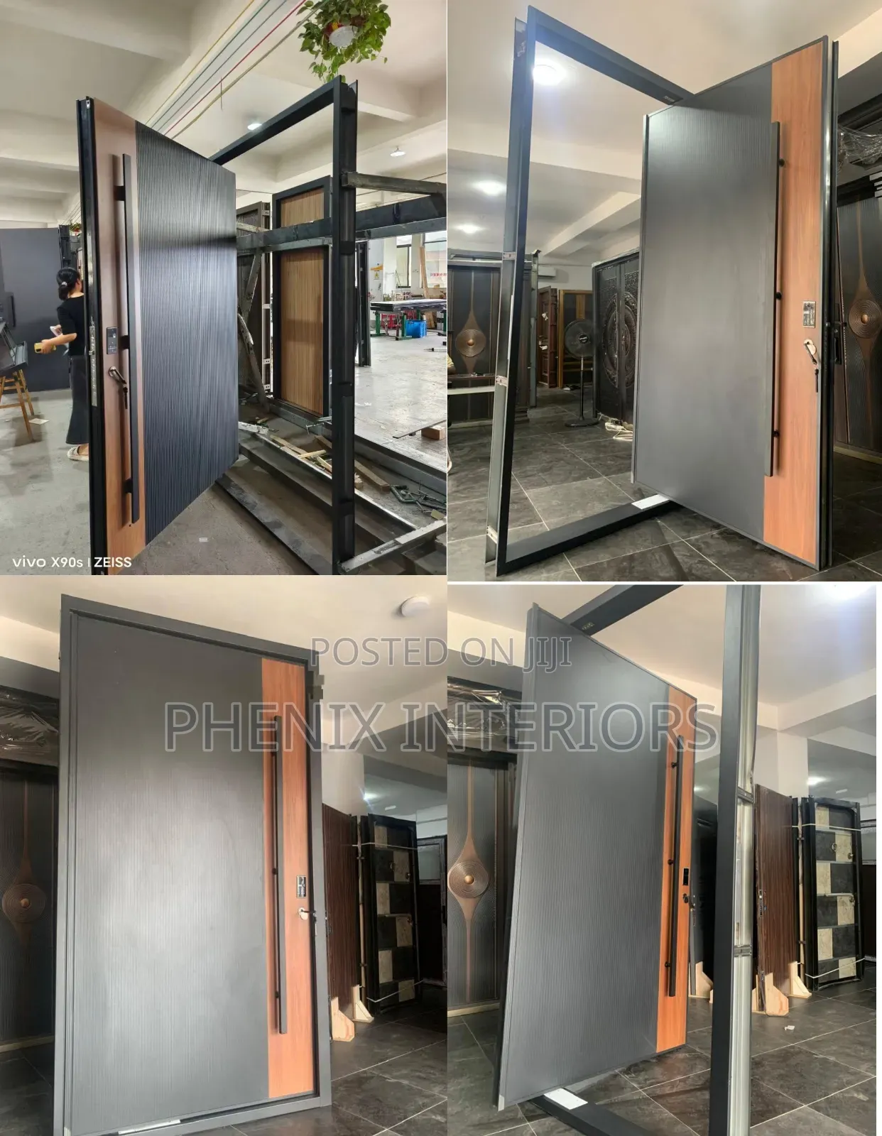 Pivot Door With Smart Lock Opening.