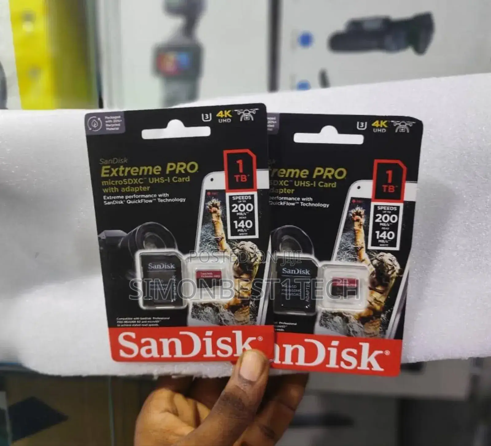 1tb Sandisk Extreme Pro Memory Card.
