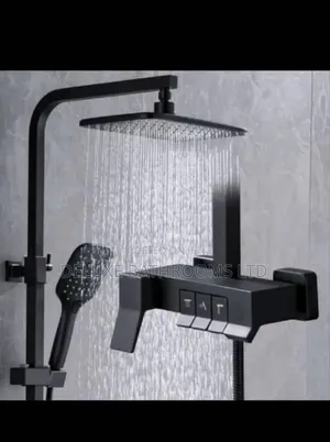 Square Black Shower