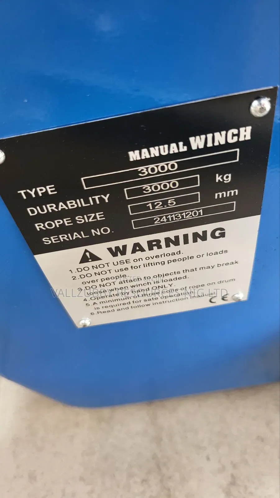 3ton Manual Hand Winch