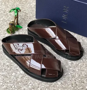 Quality Dior Leather Slippers