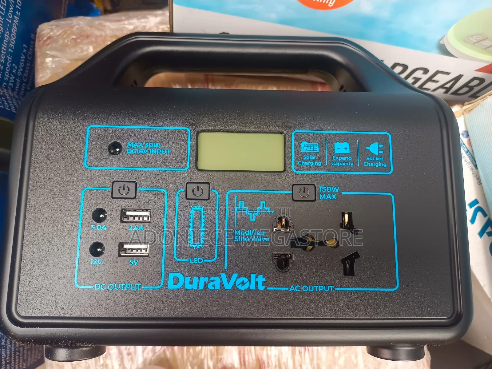 Duravolt Portable Power Station With Solar Panel| 150w