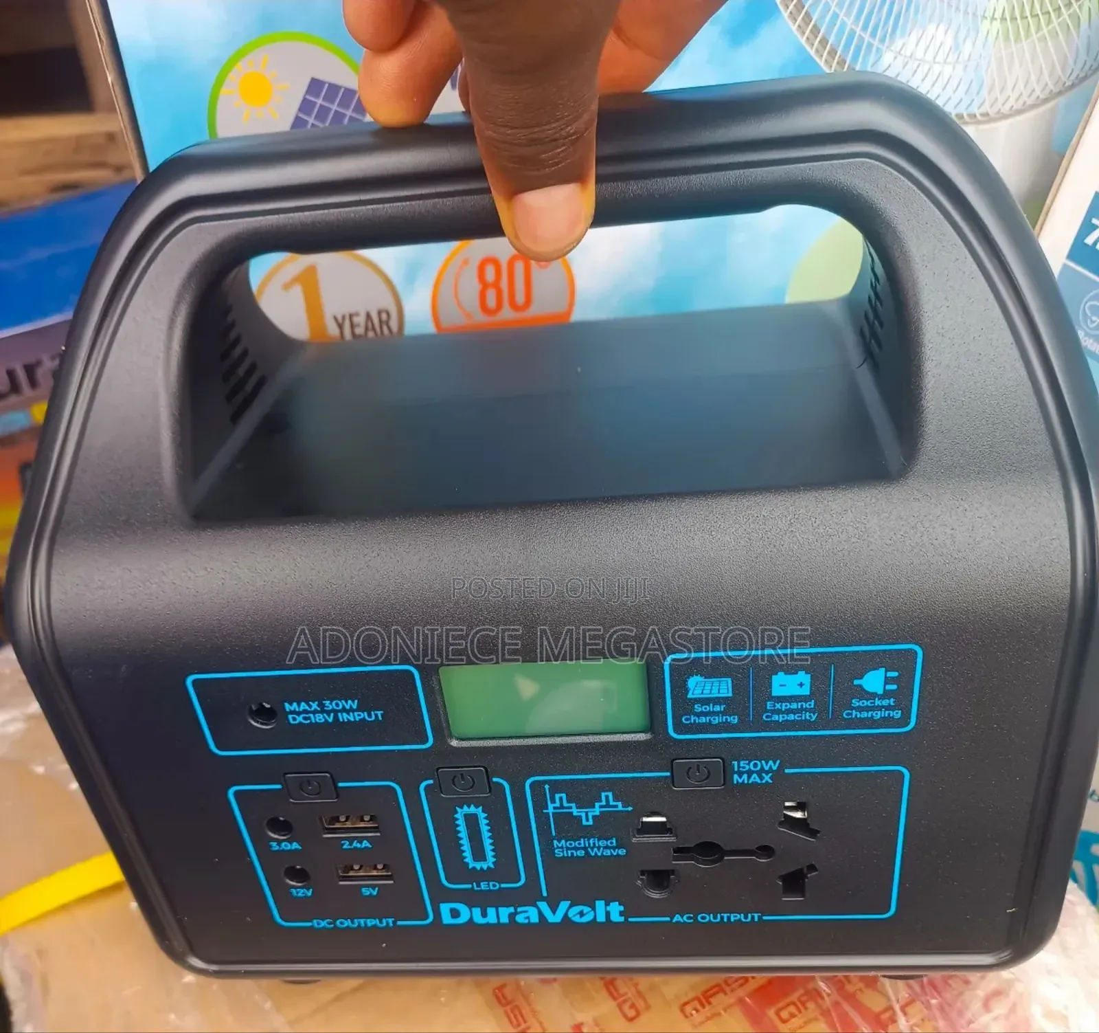 Duravolt Portable Power Station With Solar Panel| 150w
