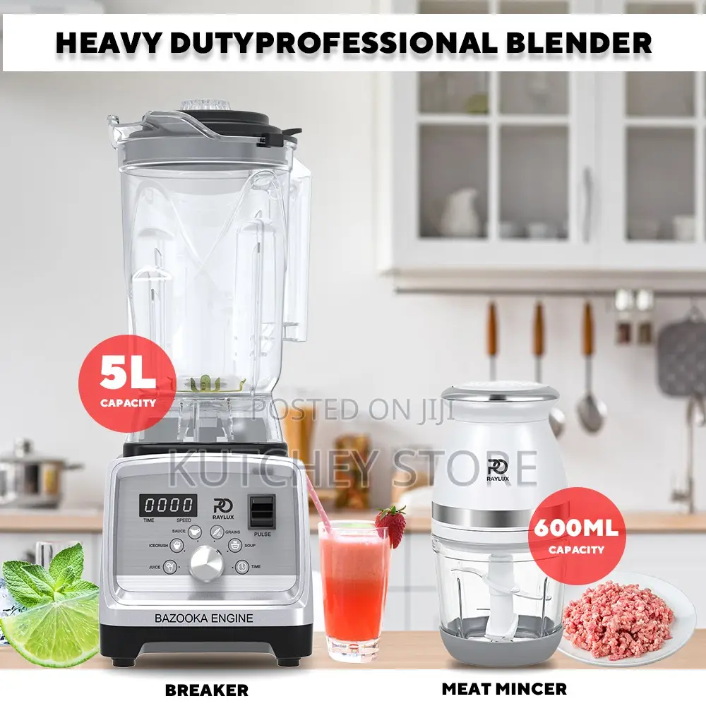 Raylux Bazooka-Engine Commercial Blender - 5l
