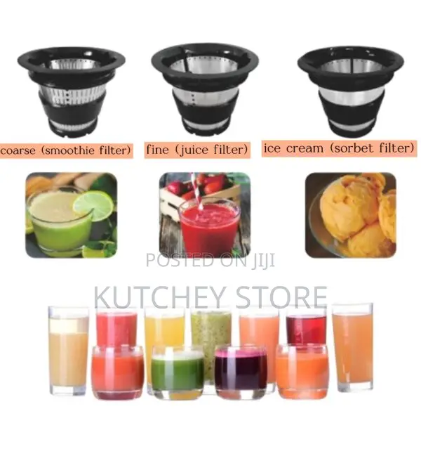 Raylux Cold-Press Slow-Masticating Juicer With Ac Motor