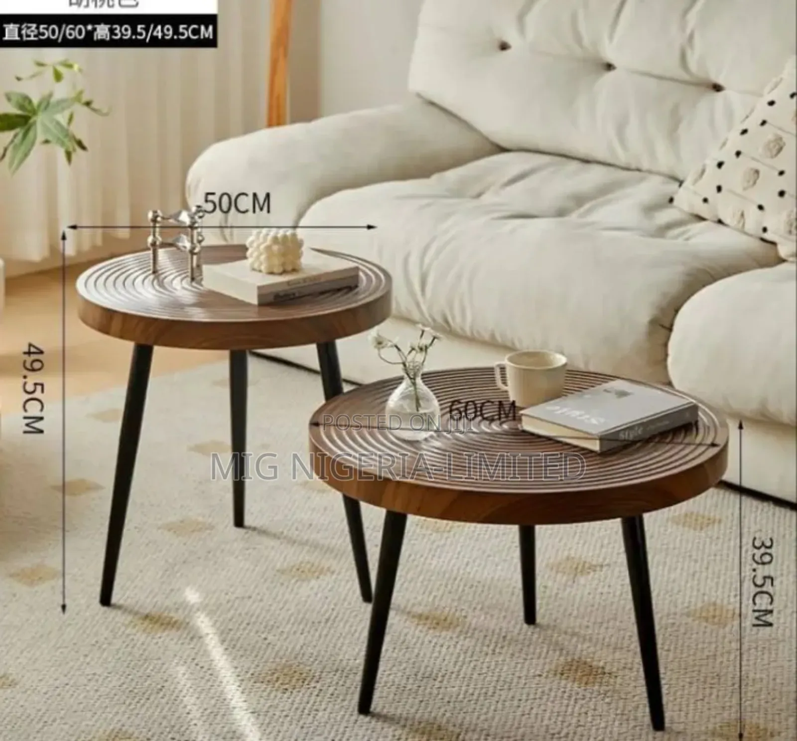 Luxury 2pc Set Centre Table Wooden Decorations