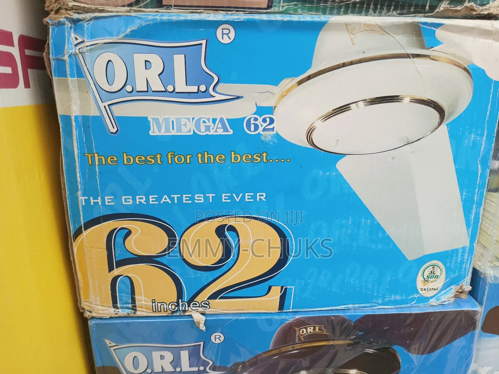 O.R.L Celling Fan 62 White