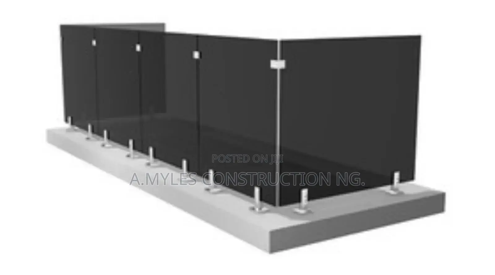 Dark Glass Handrail