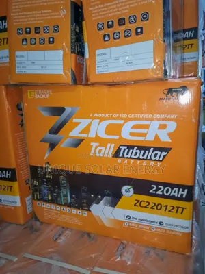12v 220ah Zicer Tubular Battery