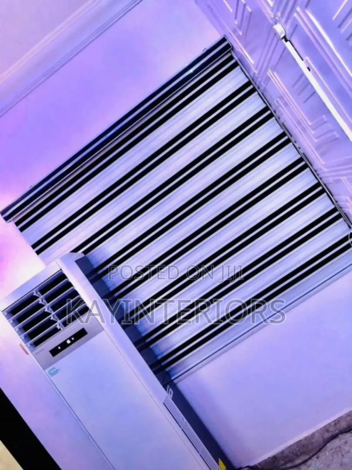 White and Black Window Blinds