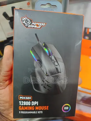 Porodo Pdx320 12800 Dpi Gaming Wired Mouse