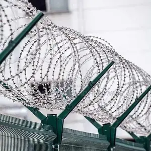 Galvanized Razor Wire / Razor Barbed Wire