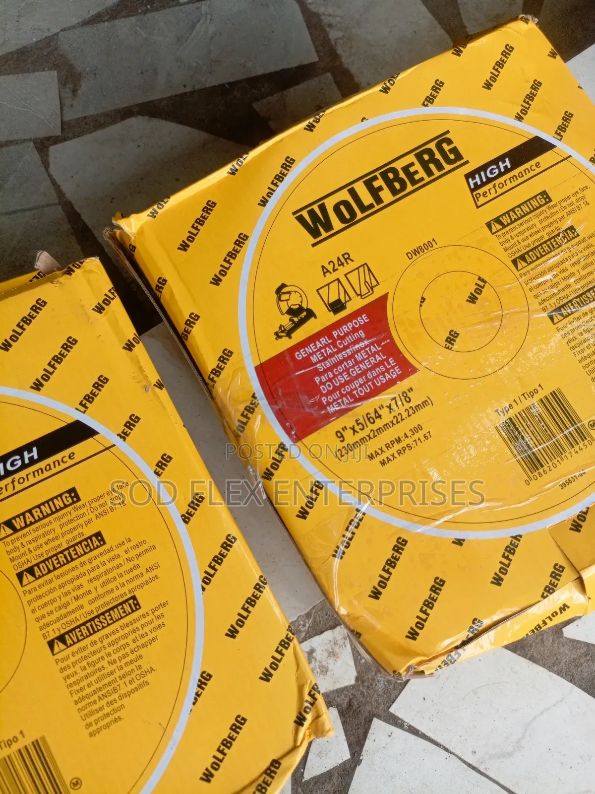 9" Wolfberg Industrial Cutting Disc