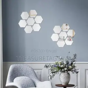 7pcs Hexagon Flexible Deco Mirror