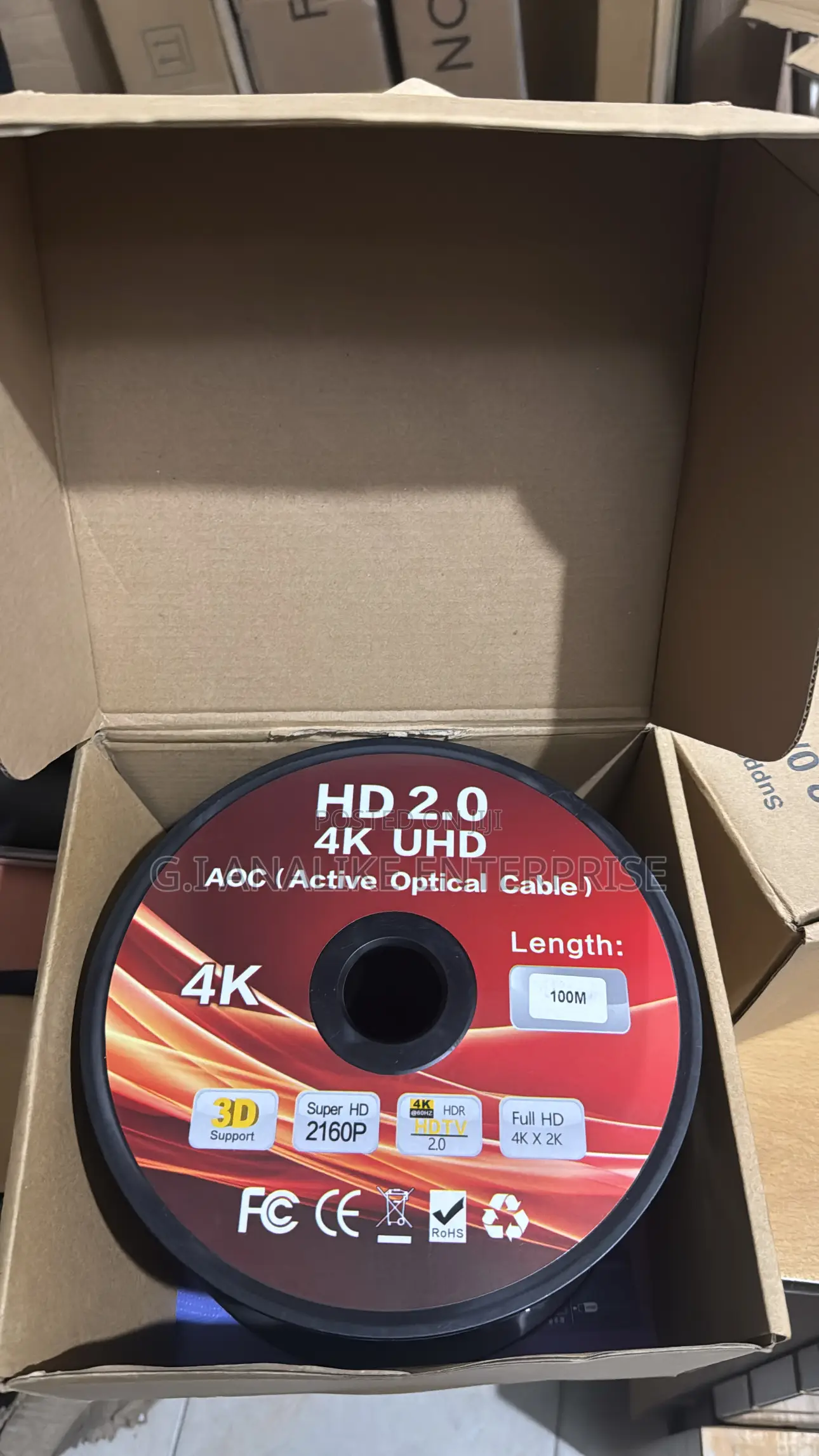 100m,50m,30m Hdmi Original Optical Cable.