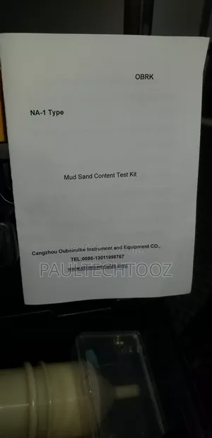 Mud Sand Content Test Kit