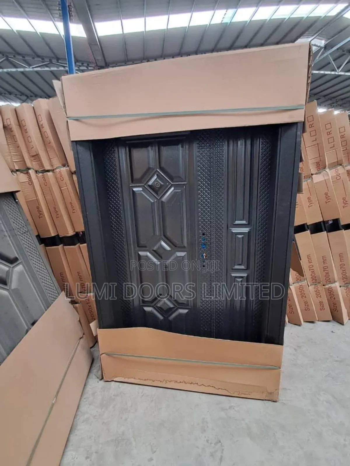 Black Steel Security Door 4ft