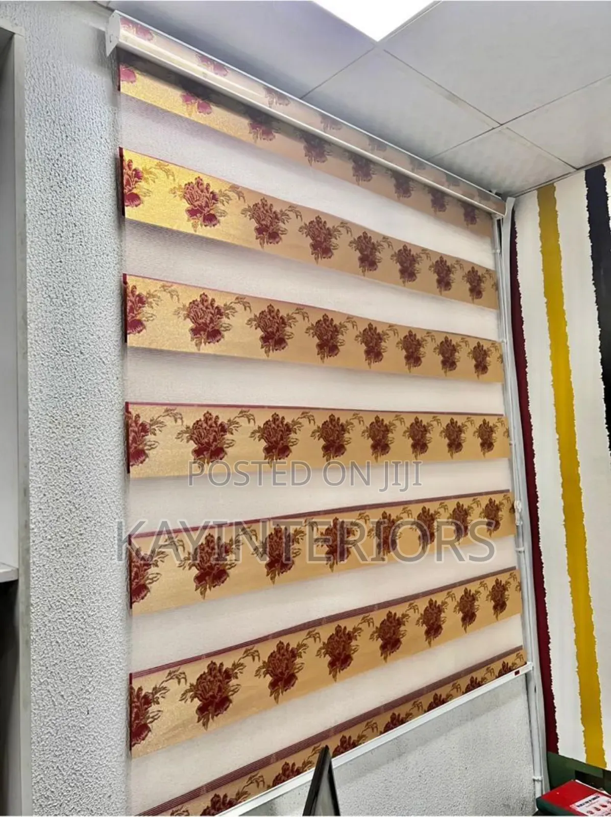 Cream and Wine Blinds