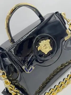 Photo - Glossy Midi Versace Ladies Handbag