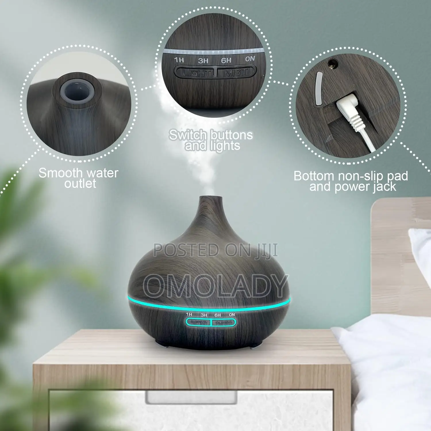 500ml Aroma Diffuser With Remote Control
