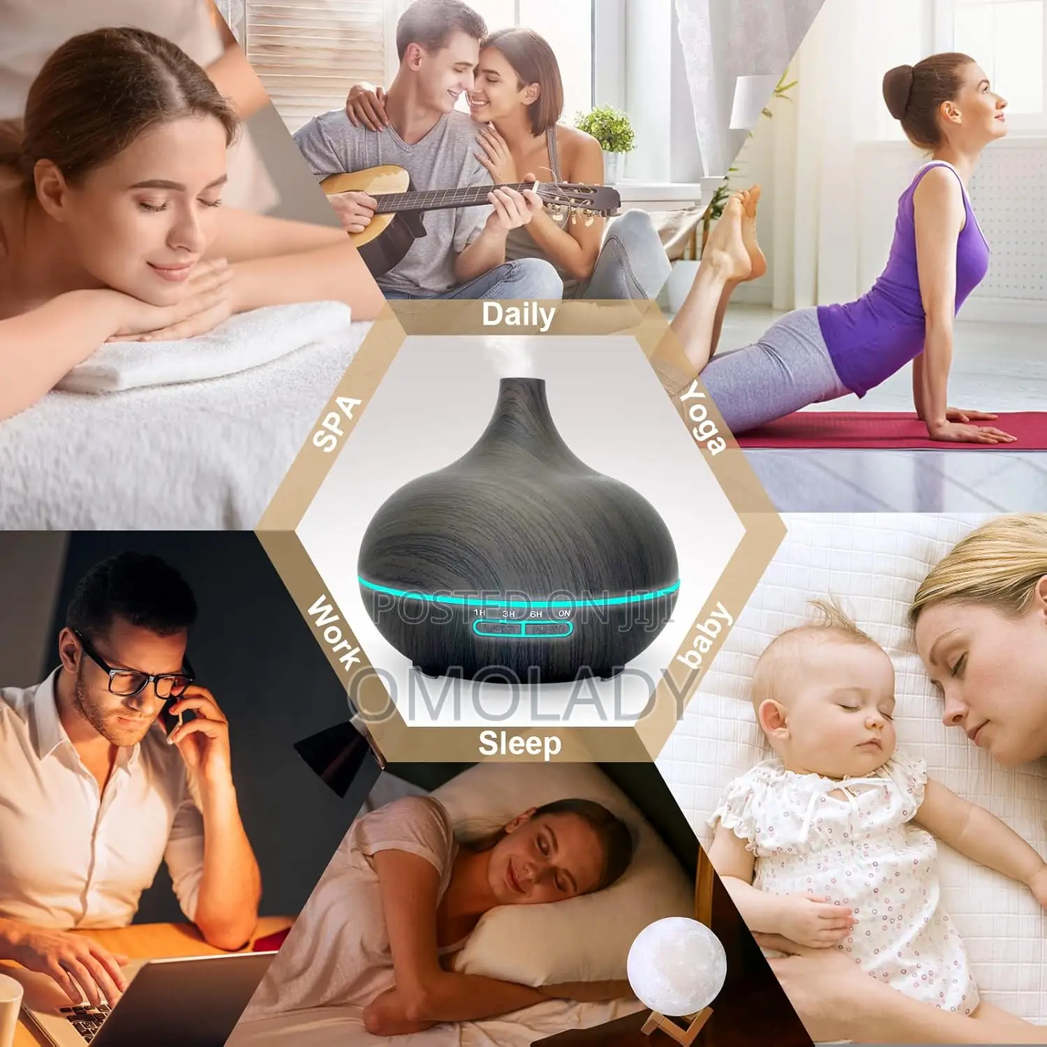 500ml Aroma Diffuser With Remote Control