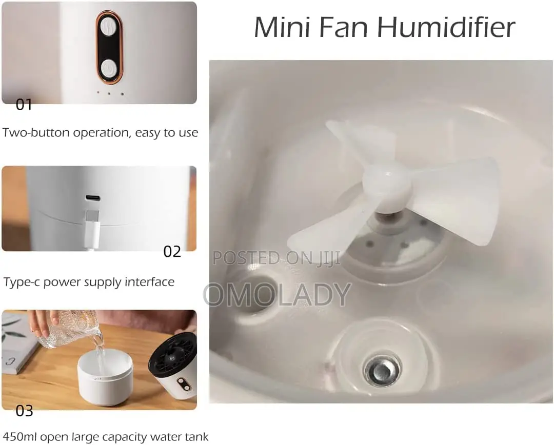 Mushroom Decor Humidifier Volcano Flame Fire
