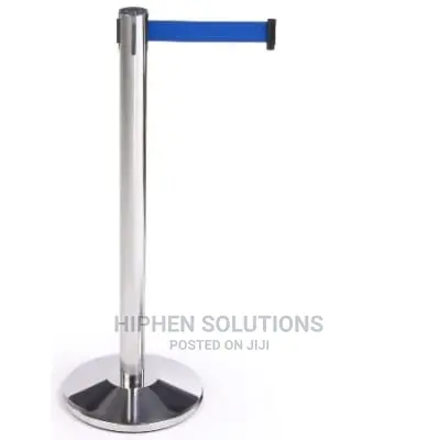 Retractable Belt Stanchion Crowd Control Queue Barrier Post By Hiphen