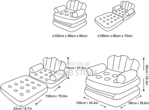 2way Inflatable Sofa Chair / Bed