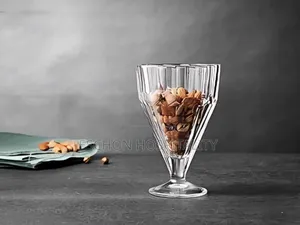 Paşabahçe Pleats Crystal Ice Cream Bowls / Cups