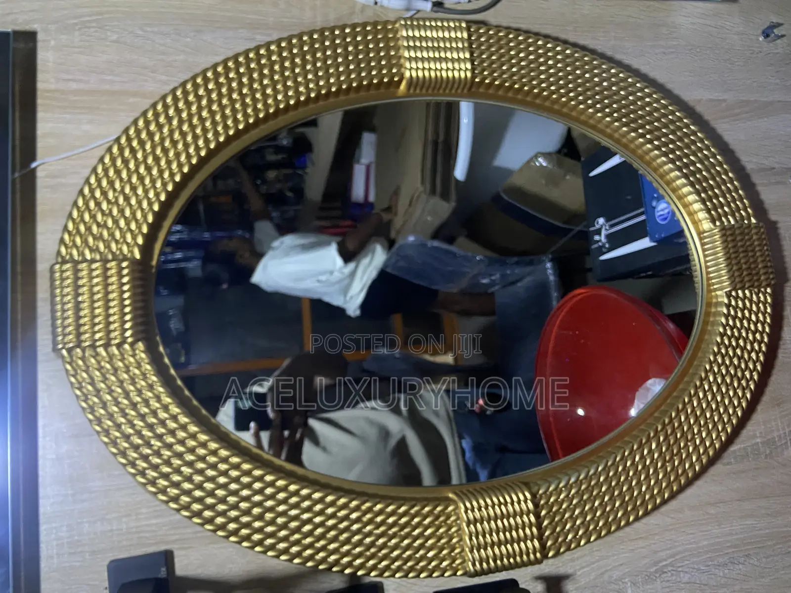 Mirror Golden Oval Shape
