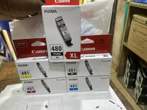 Canon 480 Black/481 Ink Black Cartridge Magenta,Cyan Yellow