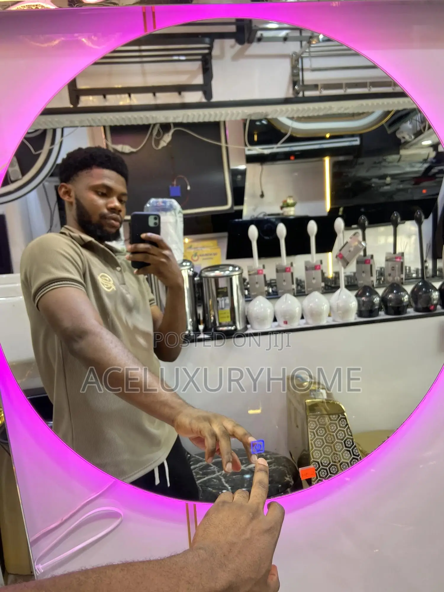 Mirror 3 Backlight Round Led Light