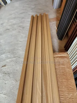 Wood Color Fluted Panel