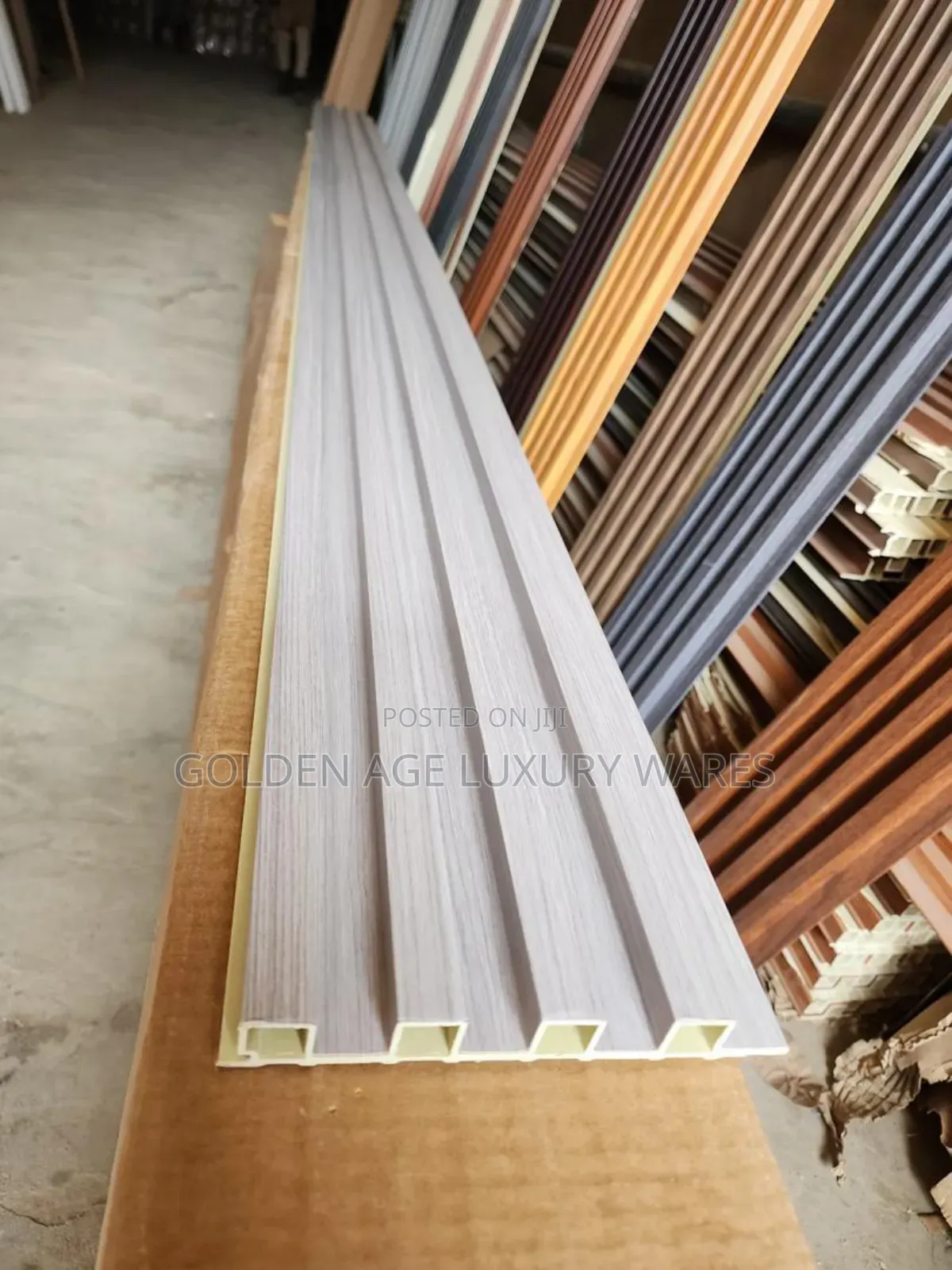 Gray Fluted Panel