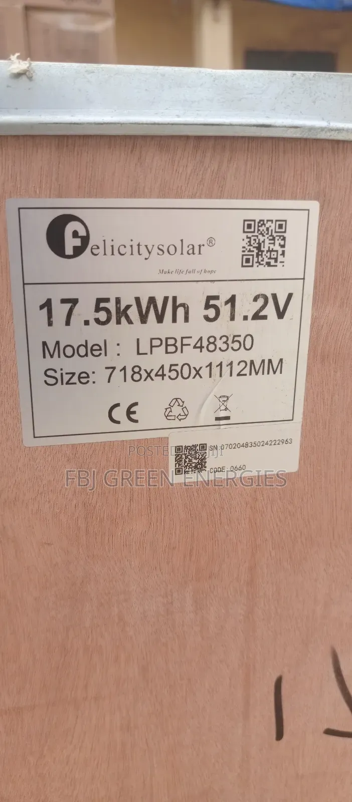 17kwh Lithium Ion Battery