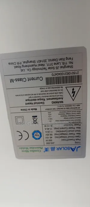 550w Jasolar Solar Panel