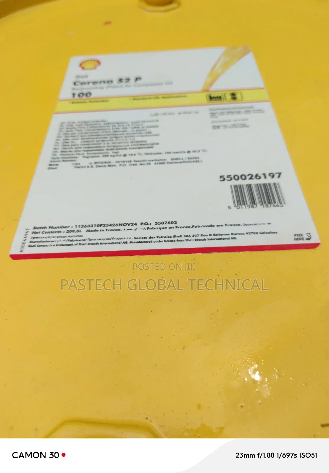 Shell Corena S2 P100 (209l)
