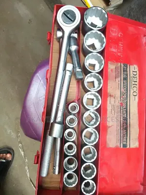 Socket Set, 3/4 In. Drive, 23 Piece, Sae