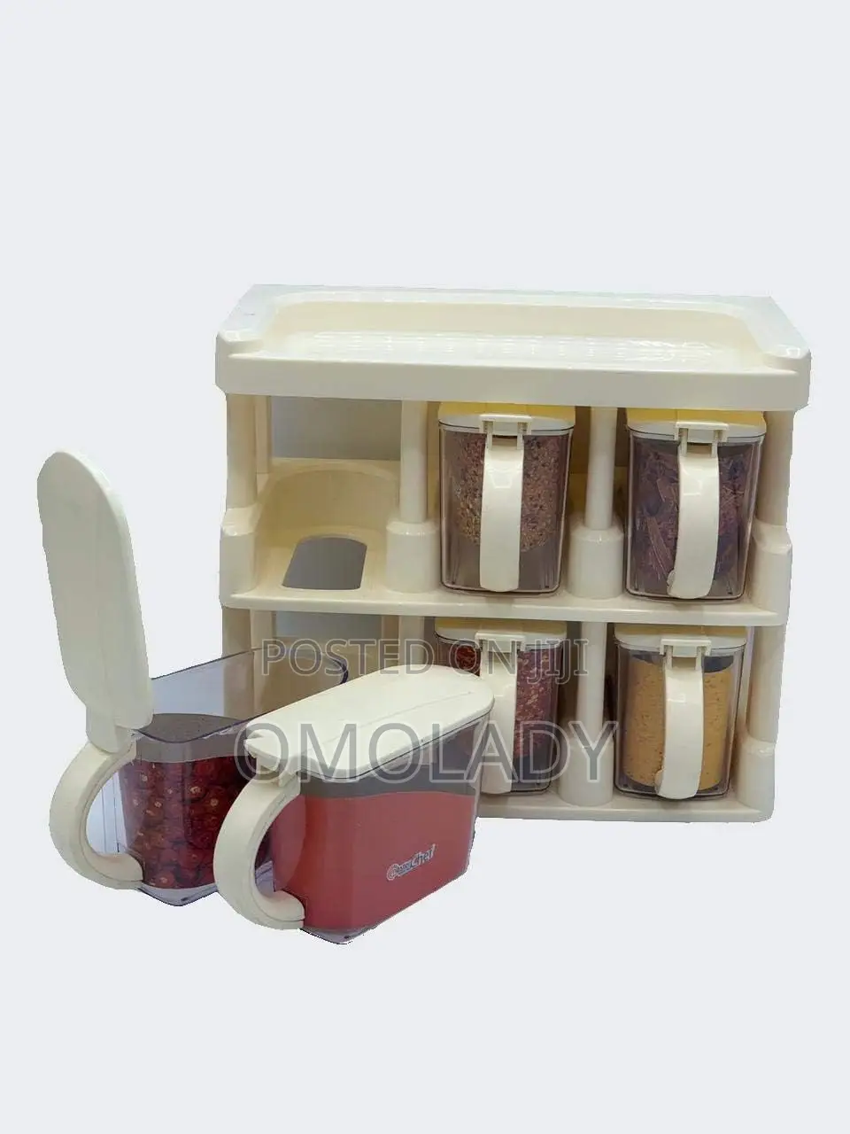 6pcs Acrylic Spice Rack