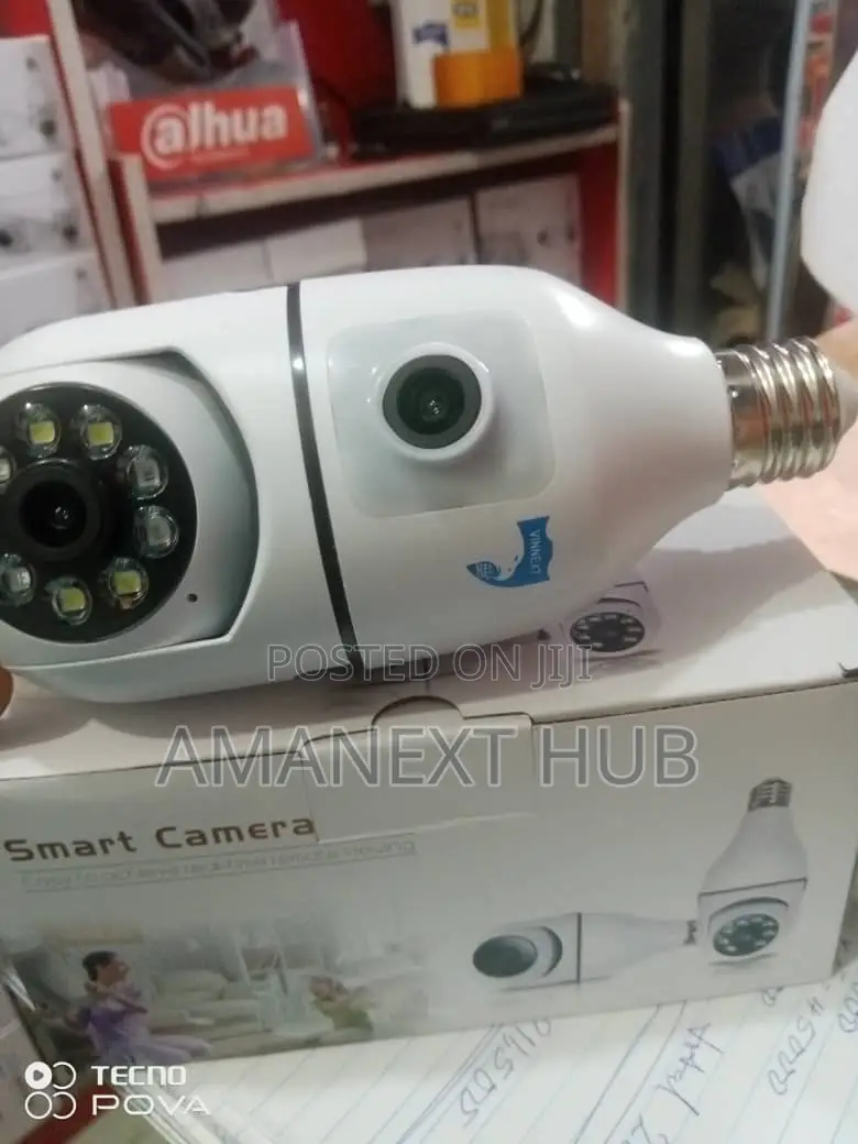 Dual Lens Bulb Camera